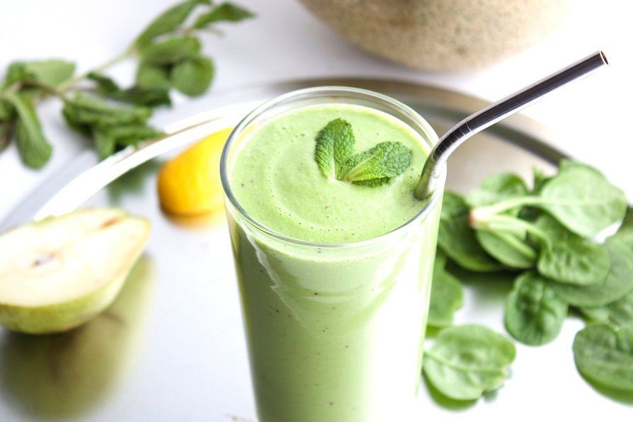 A healthy mint smoothie
